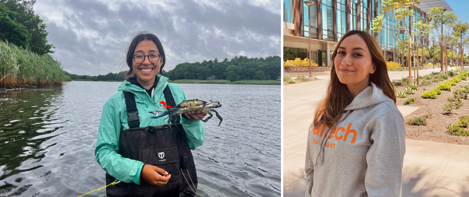 MA Sea Grant Graduate Research Fellows Neida Villanueva Galarza and Bridgett Hunt