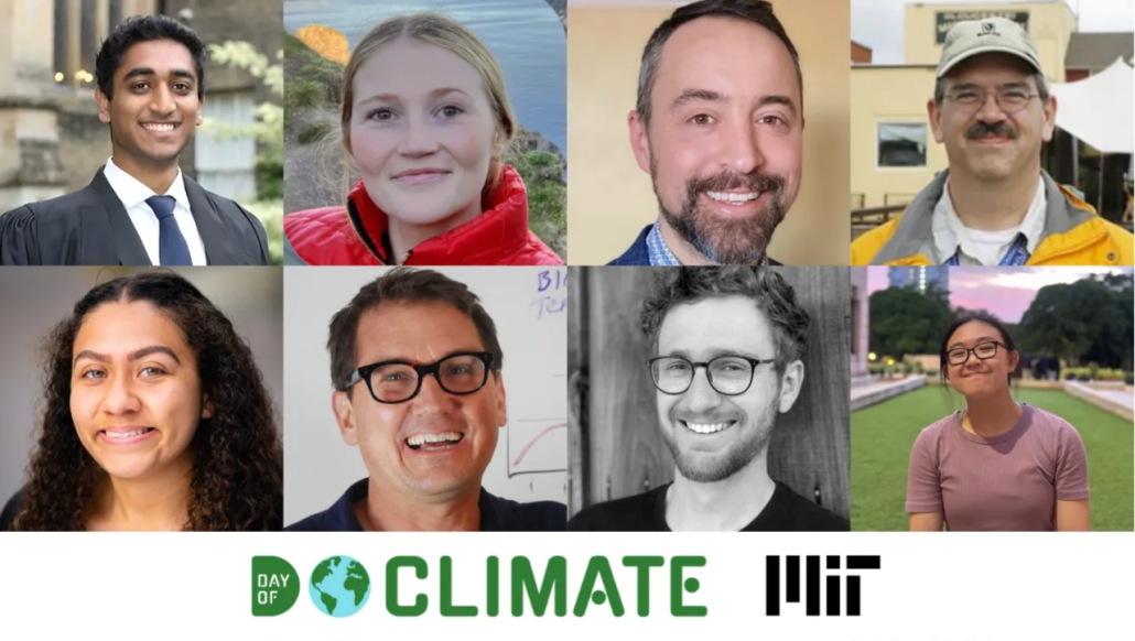 Day of Climate awardees and MIT Day of Climate logo